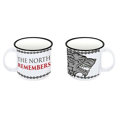 GAME OF THRONES - Stark - white - Tasse / Coffee Mug / Kaffeebecher - Neu