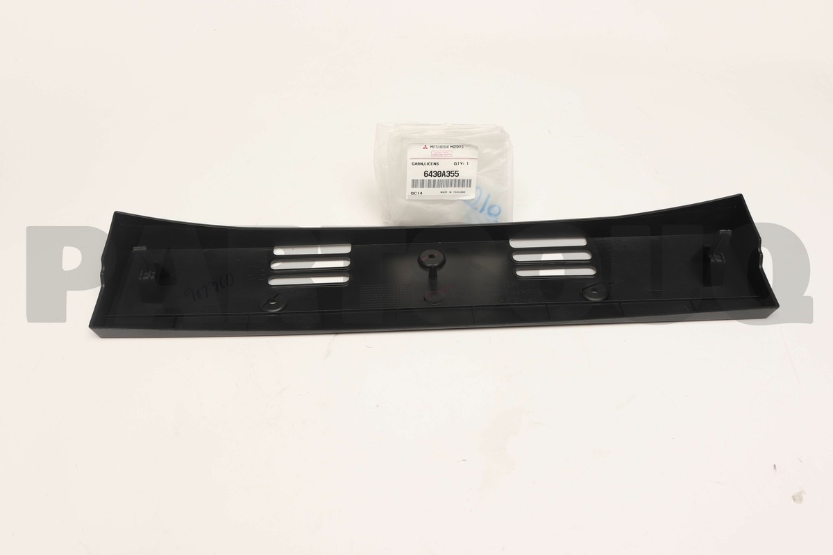 6430A355 Genuine Mitsubishi GARNISH,FR LICENSE PLATE | eBay