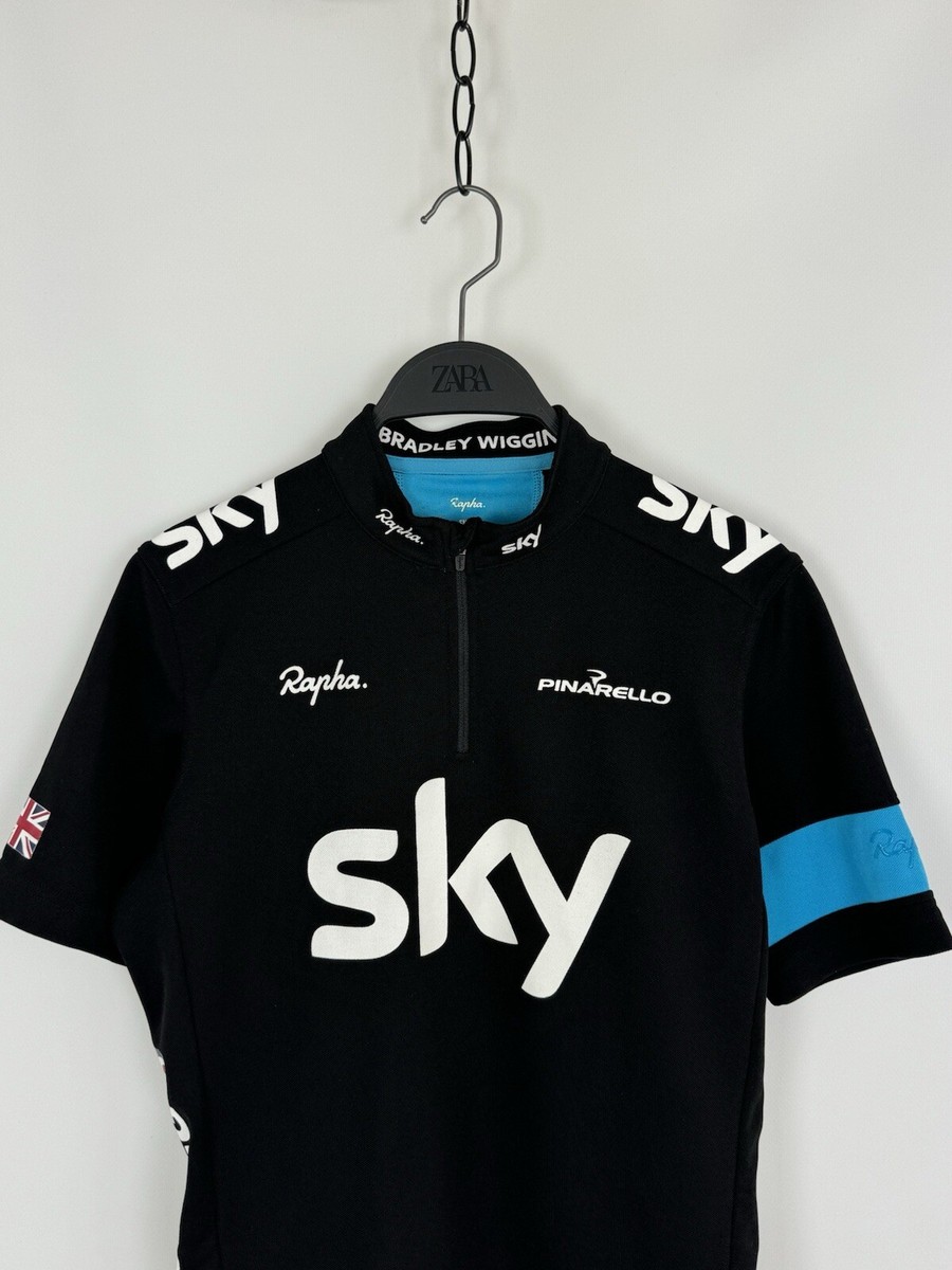 Rapha TEAM SKY ウィンドブレーカー Rapha チームスカイ&ウィギンス フーデッド レイン ジャケット S