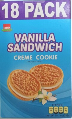 SOBISK Vanilla Sandwich 'Creme Cookies' 18 einzel Pack 288 gr aus USA