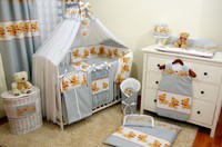 16 Part Set Baby Cot 140x70 + Bedding + Mattress Waterpoof + Rails Protector 16 Part Set Baby Cot 140x70 + Bedding + Mattress Waterpoof + Rails Protector
