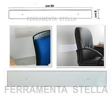 3 BATTISEDIA BATTI SEDIA PLEXIGLASS TRASPARENTE SALVA PROTEGGI MURO PARETE 80 CM