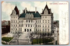 New York State Capitol In 1901 Birdseye View Albany NY C1901 Postcard J23
