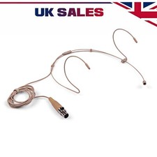 Double Earhook Headset Mic Headworn Microphone For Bodypack Transmitter New Y5p5