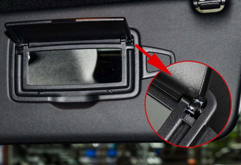 Левый черный автомобильный солнцезащитный козырек макияж зеркало чехол для Mercedes Benz GL ML W166 - Изображение 4 из 4
