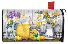 Lemonade Summer Magnetic Mailbox Cover Standard Briarwood Lane