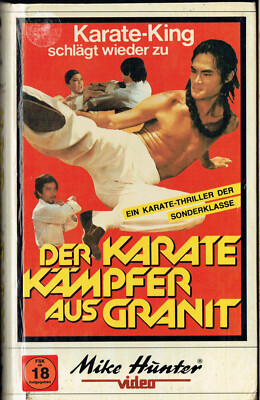 (FSK 18) VHS Videokassette - Der Karatekämpfer aus Granit - Mike Hunter -Hartbox
