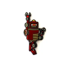 Robot Pin Super Hero Pin Space X Pin NASA The Robot Hero Pin