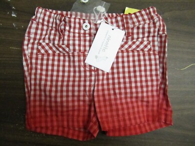 Ninetta Italian red white checked rhinestone shorts 9 months too cute!!!