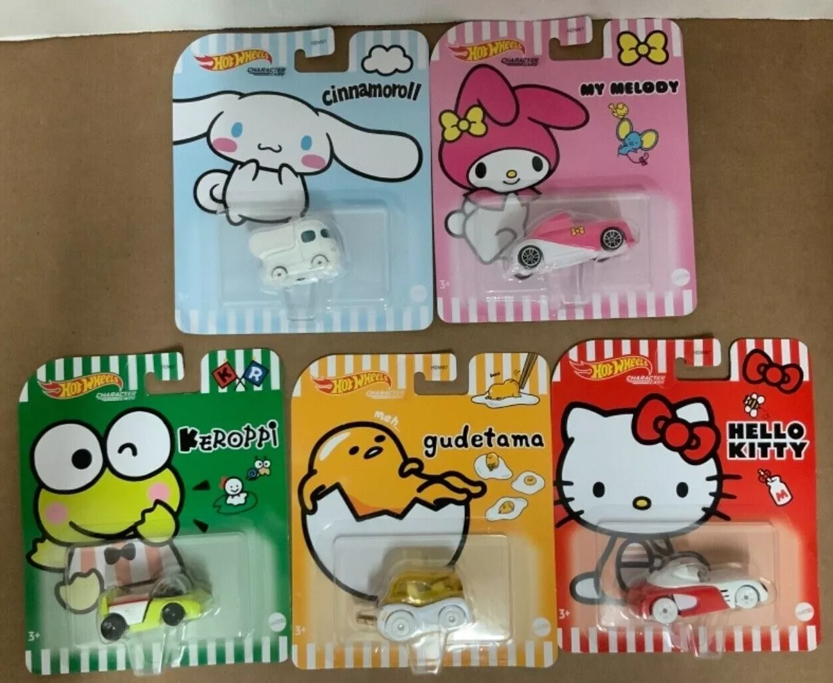 Hot Wheels Hello Kitty Character Cars Sanrio Complete Set Of 5 Inc.  Cinnamoroll