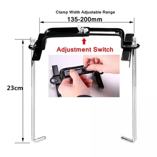 Auto Storage Battery Holder Tray Stabilizer+Adjustable Hold Down Clamp Bracket - Picture 13 of 14