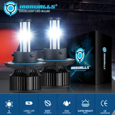 6 Sided H13 9008 LED Headlight High Low Beam Bulbs Super Bright 2000000LM White