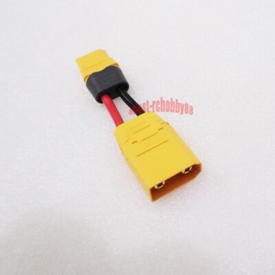 Amass Female XT60 to Male XT90 Connector 10CM 10AWG Cable For Drone ISDT Charger