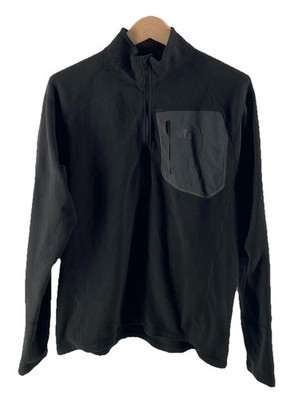 The North Face Men s Large Polartec Classic Fleece 1/4 Zipper Black Outdoors