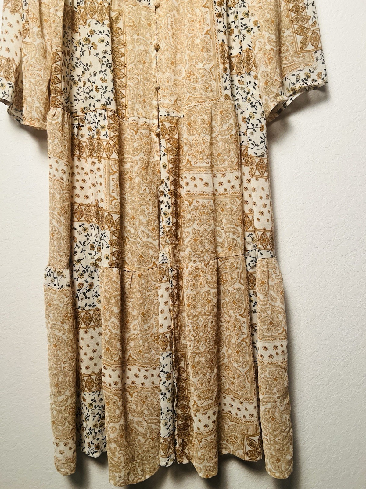 Altar’d State Duster Kimono Cardigan XS Patchwork… - image 6