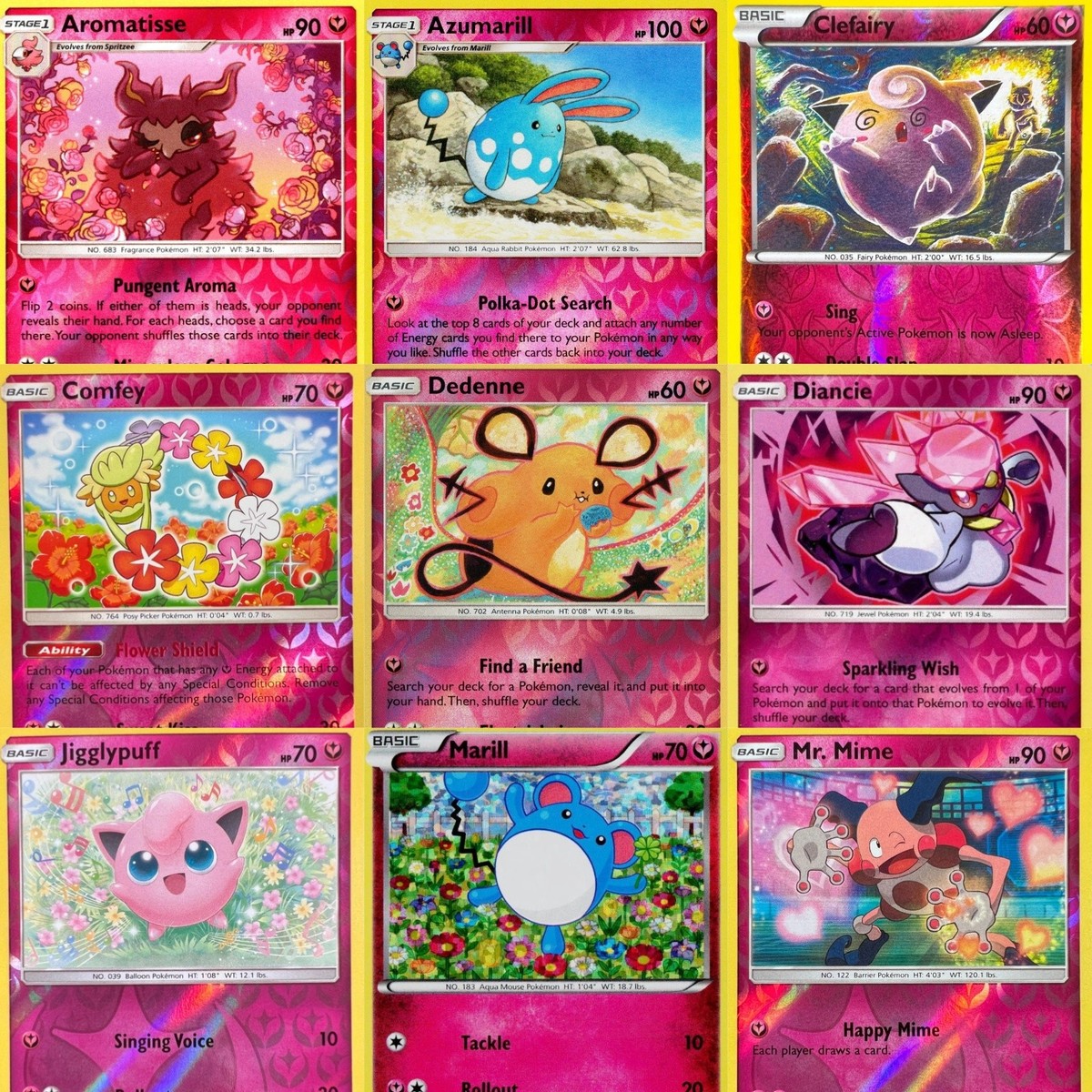 Fairy Types - FOILS & HOLOS - Pick Your Pokemon Cards NM/LP - Complete Your Set