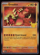 Groudon 082/128 Rare ME: 30th Celebration Pokemon Holo Near Mint