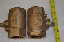LOT OF 2 BRZ 1-1/2" 600 WOG Threaded NPT Full Port Brass Ball Valve Plumbing