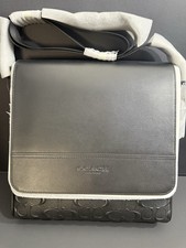 Men s Coach Houston Map Bag In Signature Leather