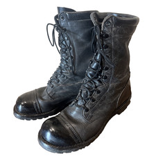 Vintage Corcoran Combat Para-Trooper Jump Boots Mens Size 7.5 Black Made in USA