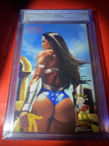 2023 Augusto Skyline #4 Wonder Woman Cosplay VIRGIN Full Chase Cvr D LE CGC 9.8 - Picture 2 of 3