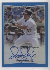 2016 Leaf Metal Draft Blue Prismatic 8/25 Omar Vizquel #BA-OV1 Auto a2v