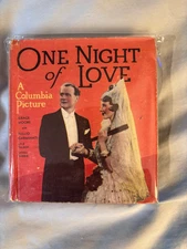 One Night of Love Saalfield card covers movie tie-in VG 1934 Grace Moore