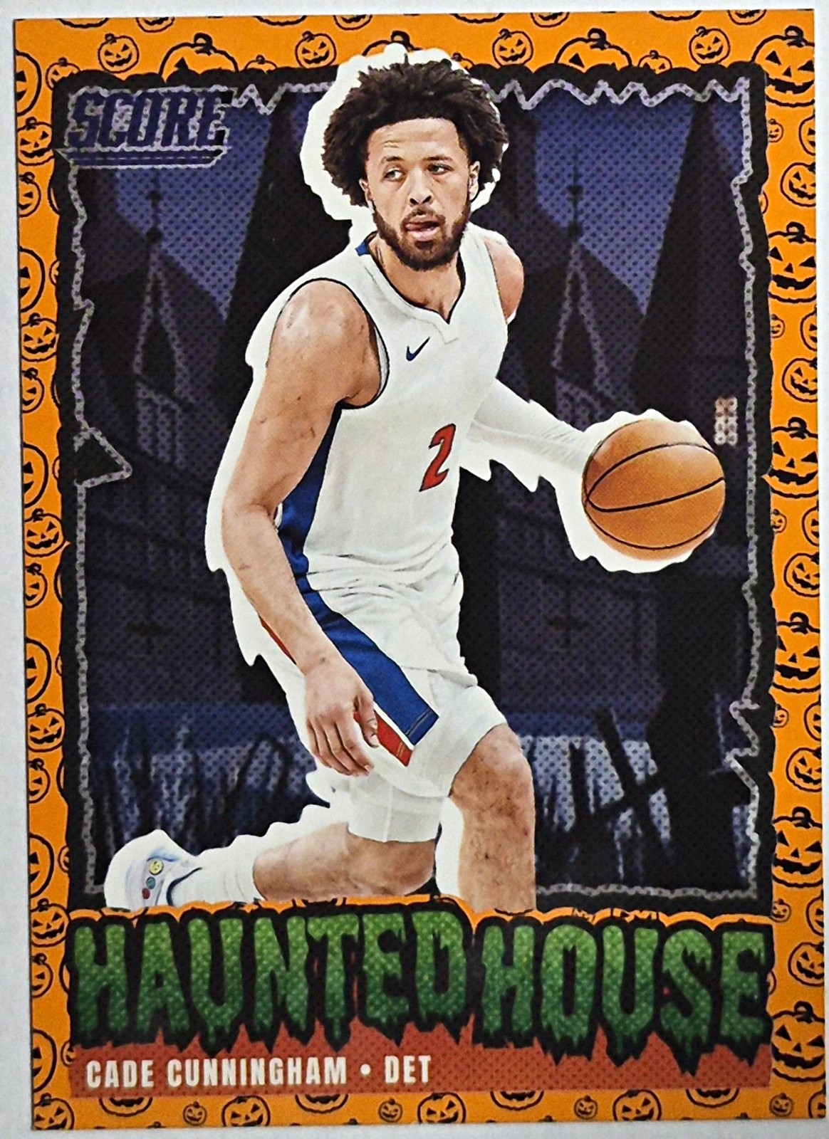 Panini 2026 Score-A-Treat Haunted House Cade Cunningham #201 Pistons Card