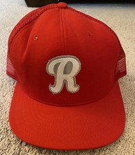 Vintage USA MADE AJD R Baseball Patch Trucker Hat Snapback Dad Cap