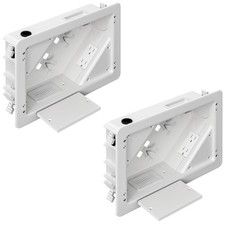 in-Wall TV Box with Flange for Home Theater Installation, Cord Hider 2 pack
