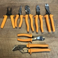 ideal 7 Peice 1000v pliers Lineman's-Longnose Diagonal-Wire Cutter-stripper