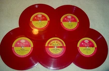 LOT 5 RGA CHRISTMAS  6"  Records " 78 rpm Childrens