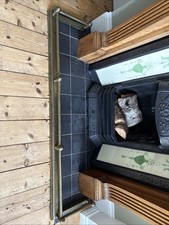 Brass Fire Place Surround Used. Dimensions 146cmsx33.5cms. Height 14.5cm