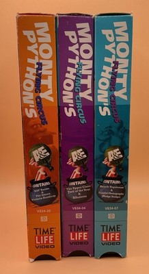 Monty Python's Flying Circus 3 Pack Set VHS 1999 Time Life Vol. 4, 7, & 20