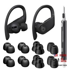 8 Pairs Ear Tips for Beats Powerbeats Pro/Beats Flex/Beats X/urBeats Black