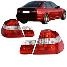 R�ckleuchten Heckleuchten Rot Wei� passt f�r BMW E46 Limousine Facelift 01-05 OE