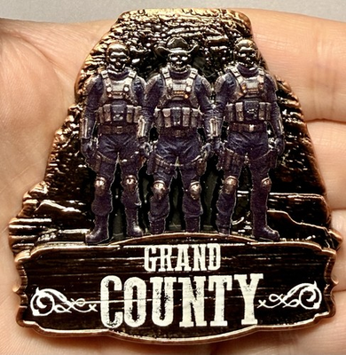 #ad 💥Grand County Drug Task Force Police Narcotics Challenge Coin $42.00