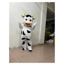 COW Mascot Costume Cosplay Party Game Dress Outfit Advertising Halloween Fancy