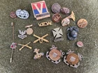 Vintage Military U.S. WW2 WWII Post War Modern Military Lot Insignia Pins