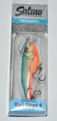 salmo rail shad 6 sinking 2 3/8'' 1/2oz cast / troll  dace blue