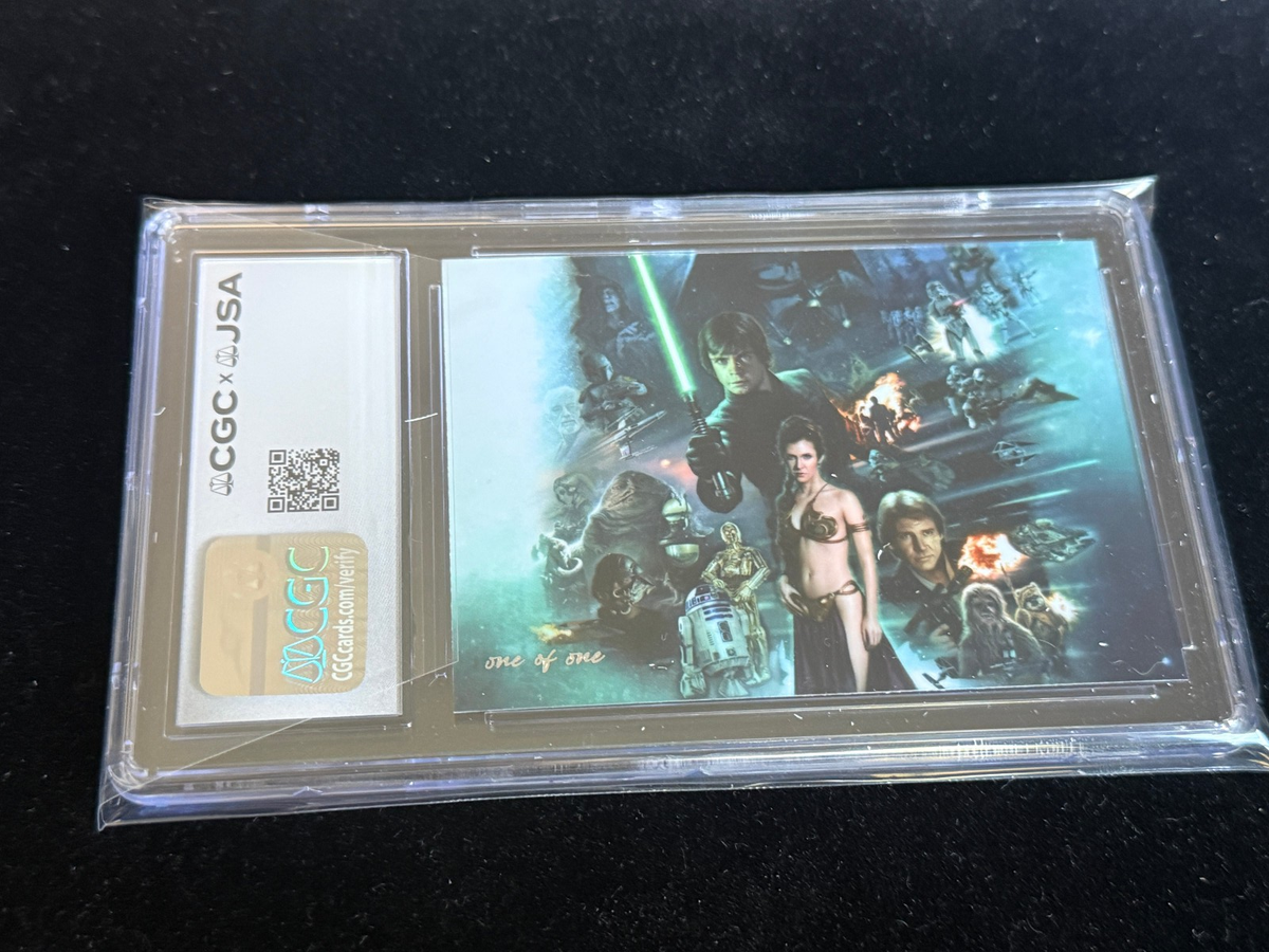 Mark Hamill signed Cut Custom Trading Card JSA CGC Slab Star Wars