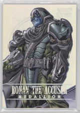 2022 Fleer Ultra Avengers Medallions Platinum /100 Ronan the Accuser #M-34 0nr3