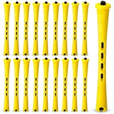 60 Pcs Perm Rods for Long Hair Plastic Curl Rods Cold Wave Irons Curling Roller