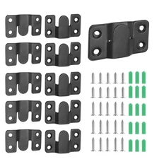 Waziaqoc 6 Pairs Flush Mount Bracket, 54 x 31mm Interlocking Photo Frame Hook...