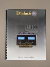 McIntosh MC352 Amplificatore di Potenza Manuale del Proprietario D-1813