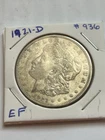 1921-D Morgan Silver Dollar 90% $1 EF
