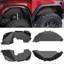 Inner Fender Liners 4pcs For 2007-2018 Jeep Wrangler Jk Jku Unlimited 24 Door Inner Fender Liners 4pcs For 2007-2018 Jeep Wrangler Jk Jku Unlimited 24 Door