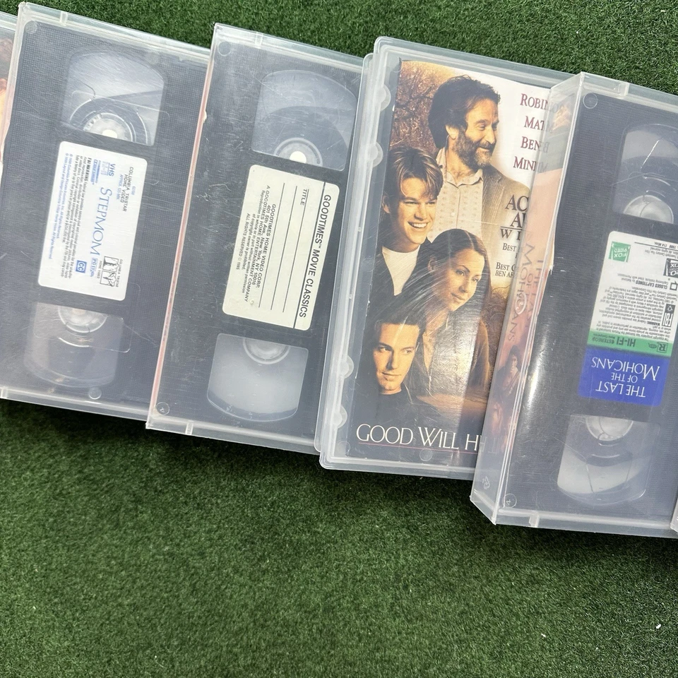 Lot Of 7 VHS Tapes Misc Batman Last Of The Mohicans Goodwill Hunting Stepmom Etc Foto 4 de 4