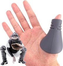 Catcher  s Thumb Guard for Baseball  Softball, Silicone Youth Protective gray