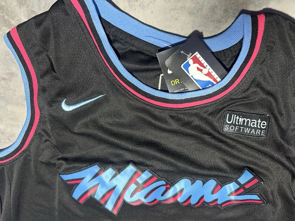Nueva con etiquetas Camiseta Nike Miami Heat Dwayne Wade Negra Miami Vice Swingman Talla XXLarge Foto 3 de 3